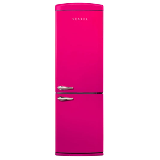 Vestel RETRO NFK37011 PEMBE 330 Lt No-Frost Buzdolabı