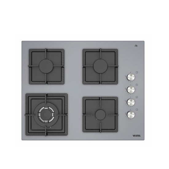 Vestel AO-6510419 G DG DWK 65 cm 4 Gözü Gazlı (1 Gözü Woklu) Ankastre Ocak